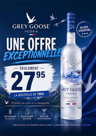 Angebotsplakat: GREY GOOSE, Wodka, 70 cl
