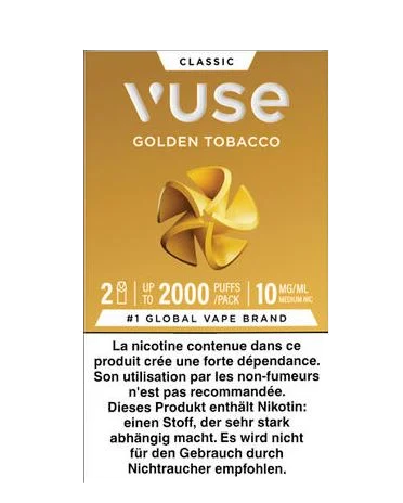 Vuse Intense Golden Tobacco 10mg 2 Pods