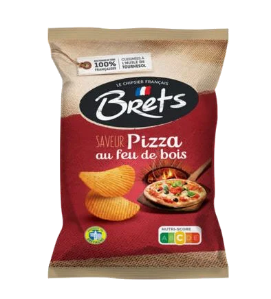 Brets Chips Saveur Pizza De Feu De Bois 125g