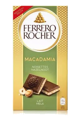 Ferrero Rocher Tablet Noisettes Macadamia 90g