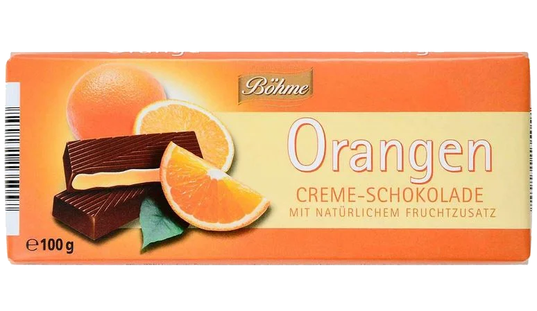 Böhme Orange Creme Schokolade 100g