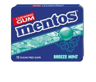 Mentos Gum Breeze Mint 17.5g