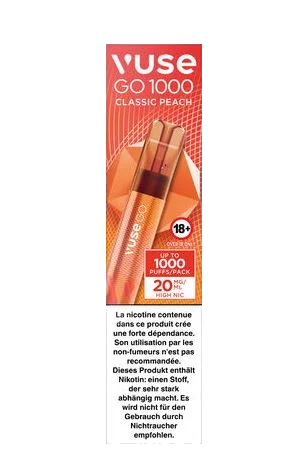 Vuse Go 1000 Pen Classic Peach 20mg
