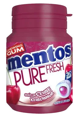 Mentos Btle Gum Pure Fresh Cherry 30 60g