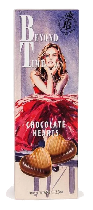 Beyond Time Belgian Chocolat Hearts 65g