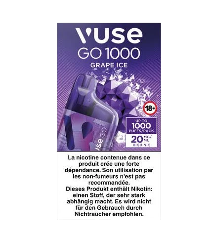 Vuse Go 1000 Box Grape Ice 20mg