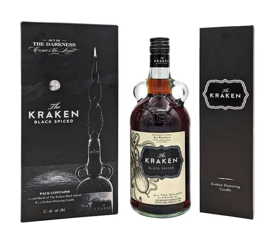 Kraken Black Spiced Rum + Candle 70 cl