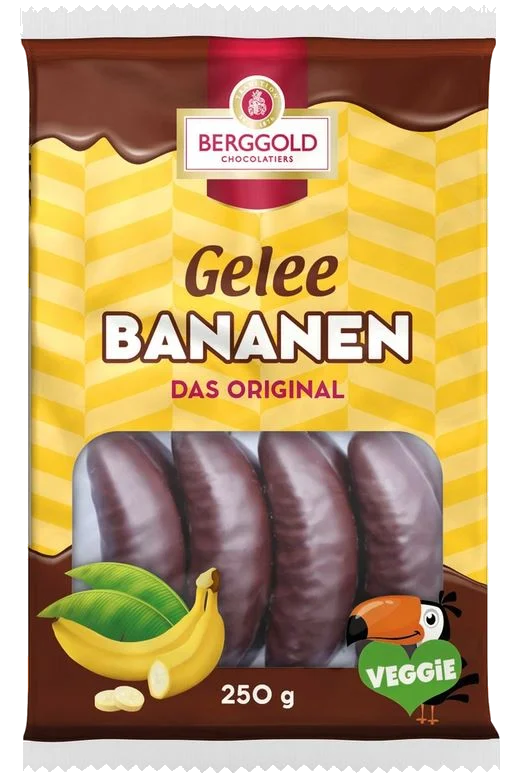 Berggold Geleebananen Schokoliert 250g