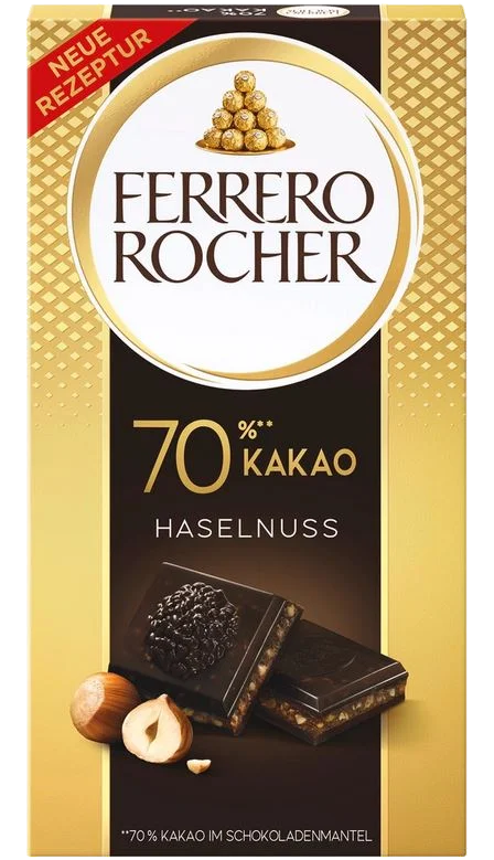 Ferrero Rocher Tafel Haselnuss Kakao 90g