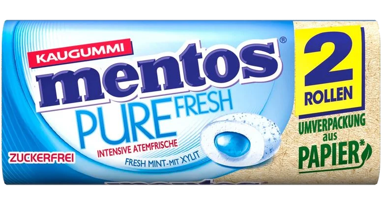 Mentos Gum Mint 2er Duo 31g