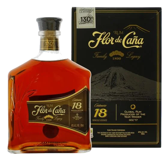 Flor De Cana 18 Years + Gb 70 cl