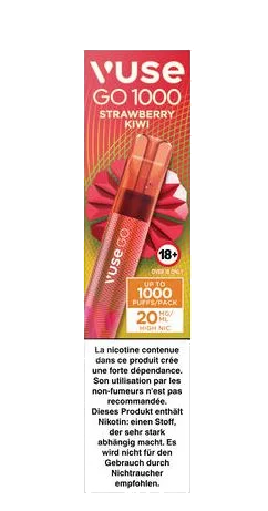 Vuse Go  Pen 1000 Strawberry Kiwi 20mg