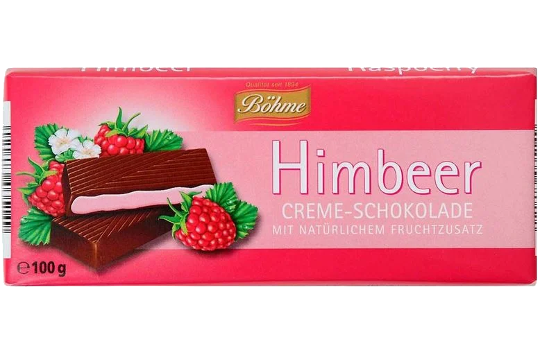 Böhme Himbeer Creme Schokolade 100g