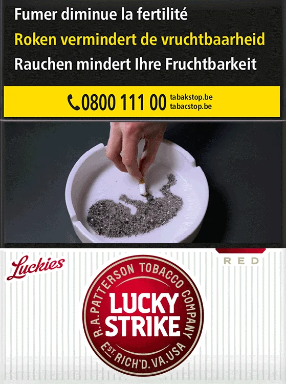 Lucky Strike Red 8*25