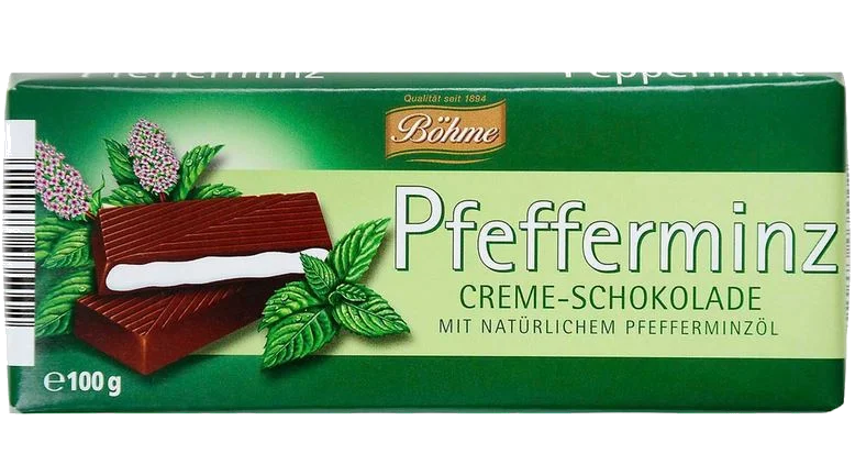 Böhme Pfefferminz Creme Schokolade 100g