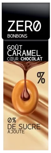 Zero Candies Caramel Coeur Chocolat Box 36g