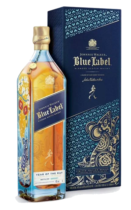 Jw. Blue Label Chinese Ny Ed. 2020 Year Of Rat +Gb 70 cl
