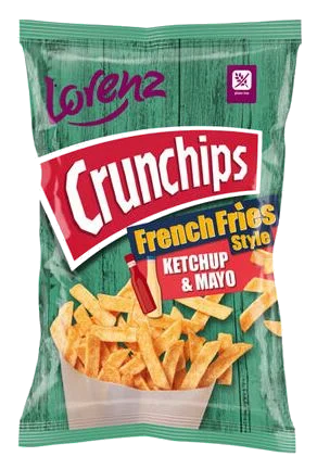 Crunchips Fr Fries Ketchup & Mayo 90g