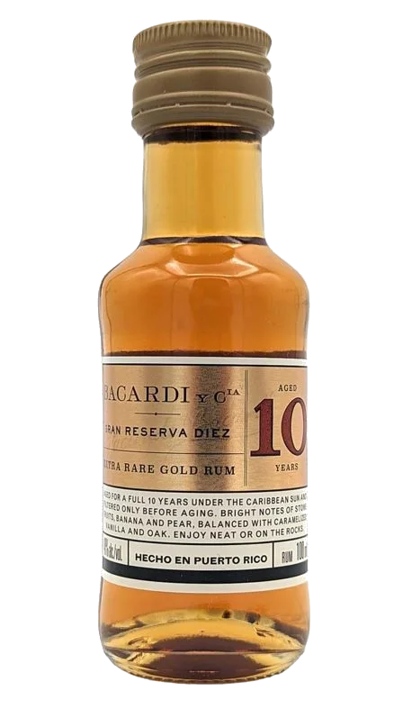 Bacardi Gran Reserva Diez Extra Rare Gold Rum 10 cl