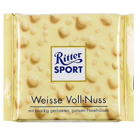 Rittersport Weiss Voll Nuss 100g