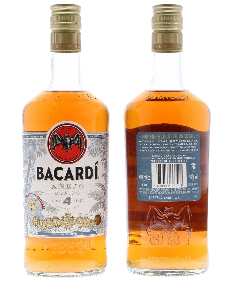 Bacardi Cuatro Anos 70 cl
