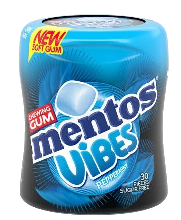 Mentos Gum Vibes Peppermint 60g