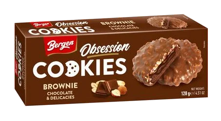 Bergen Obsession Cookies Brownie Chocolate 128g