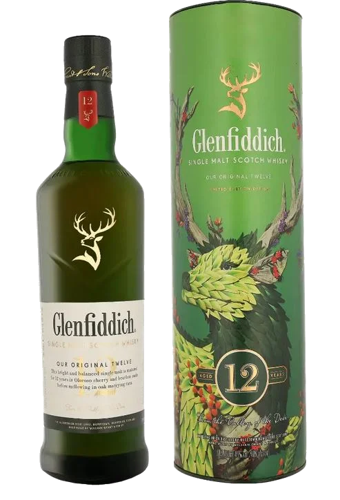 Glenfiddich 12 Years Limited Festive Design + Gb 70 cl