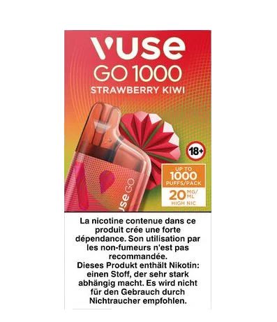 Vuse Go 1000 Box Strawberry Kiwi 20mg