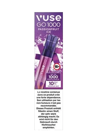 Vuse Go 1000 Pen Passion Fruit Ice 10mg