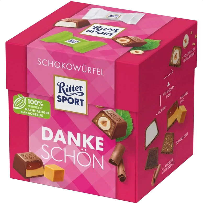 Rittersport Schokowürfel Dankeschön 176g