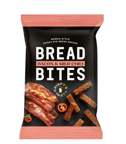 Bread Bites Bacon And Mild Chili Bread 80g
