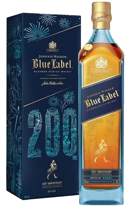 Jw. Blue Label 200th Anniversary Le. Design + Gb 70 cl