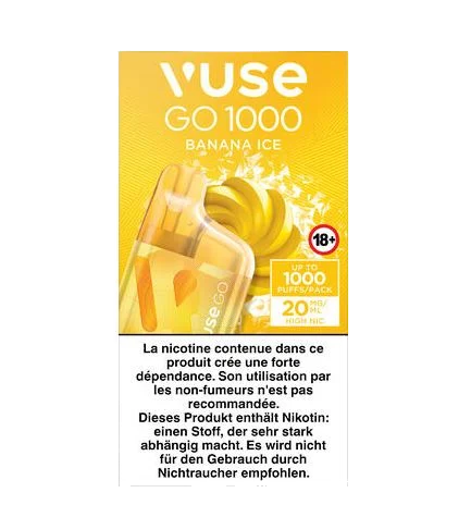 Vuse Go 1000 Box Banana Ice 20mg
