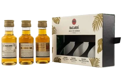 Bacardi Discovery Pack Cuatro Ocho Diez 30 cl