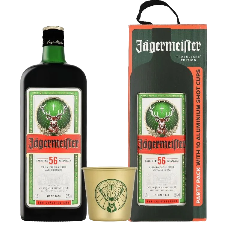 Jägermeister Travellers Exclusi +10 Met Shot Cups 175 cl