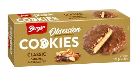 Bergen Obsession Cookies Classic Caramel & Delicac 128g