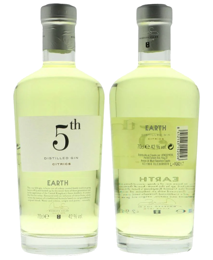 5th Gin Yellow Earth 70 cl