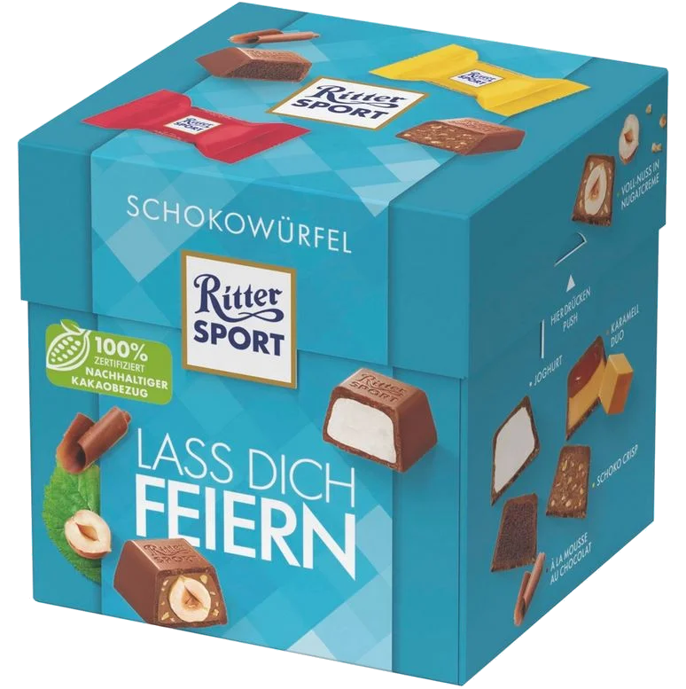 Rittersport Schokowürfel Lass Dich Feiern 176g