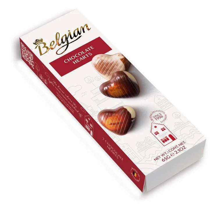 The Belgian Chocolat Hearts 65g