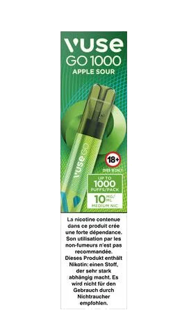 Vuse Go 1000 Pen Apple Sour 10mg